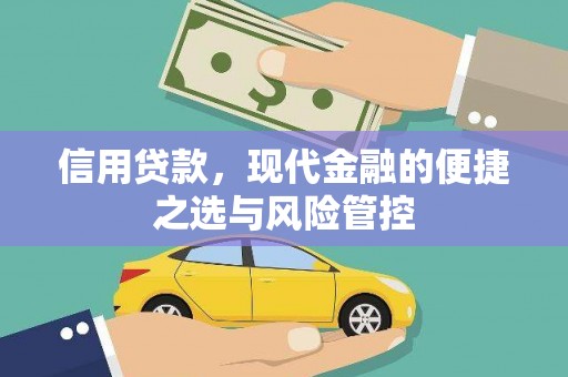淮上信用贷款，现代金融的便捷之选与风险管控