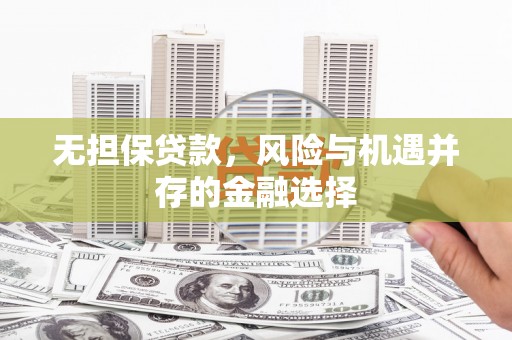 淮上无担保贷款，风险与机遇并存的金融选择
