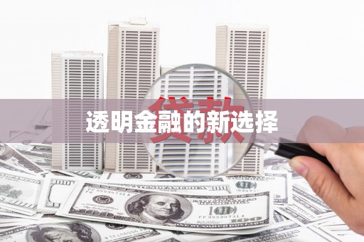 淮上透明金融的新选择