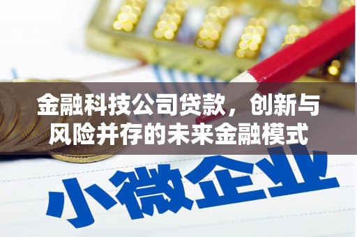 淮上金融科技公司贷款，创新与风险并存的未来金融模式
