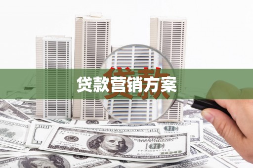 淮上贷款营销方案
