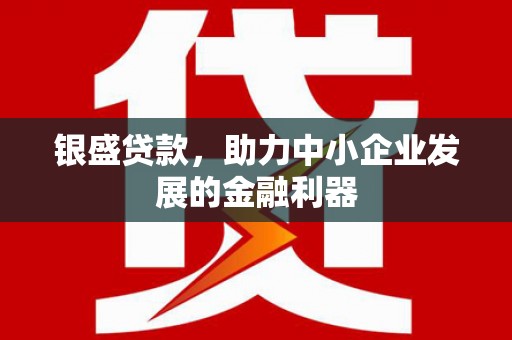 淮上银盛贷款，助力中小企业发展的金融利器