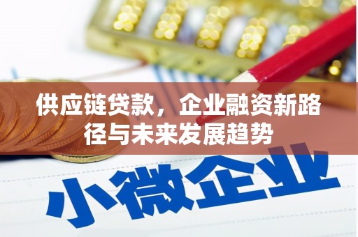 淮上供应链贷款，企业融资新路径与未来发展趋势