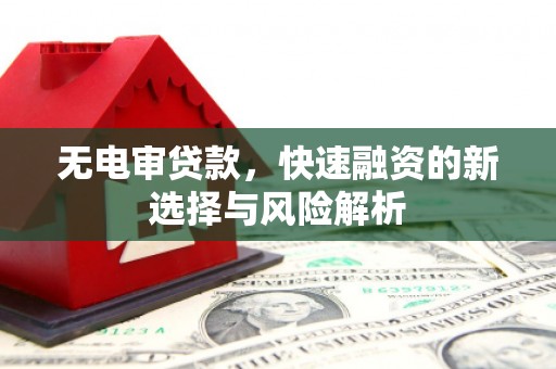 淮上无电审贷款，快速融资的新选择与风险解析