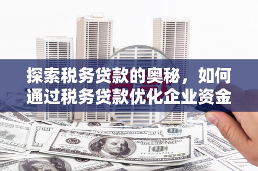 淮上探索税务贷款的奥秘，如何通过税务贷款优化企业资金流