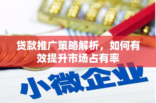 淮上贷款推广策略解析，如何有效提升市场占有率