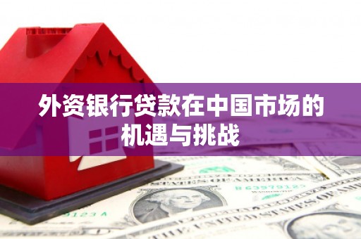 淮上外资银行贷款在中国市场的机遇与挑战