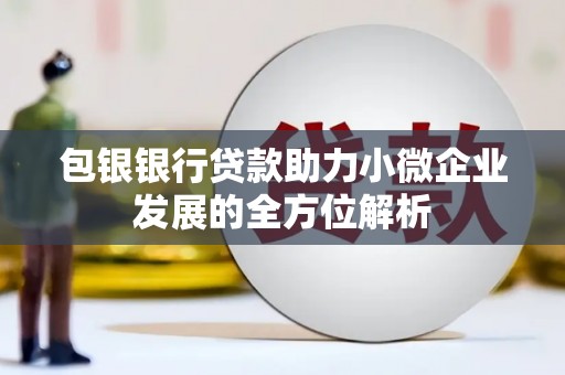 淮上包银银行贷款助力小微企业发展的全方位解析