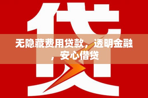 淮上无隐藏费用贷款，透明金融，安心借贷
