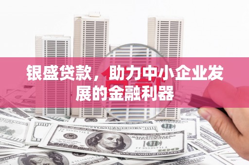 淮上银盛贷款，助力中小企业发展的金融利器