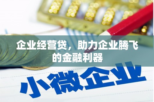 淮上企业经营贷，助力企业腾飞的金融利器