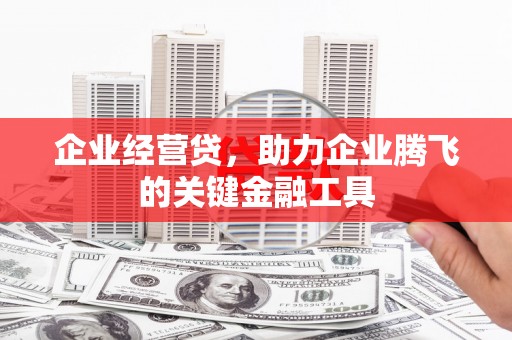 淮上企业经营贷，助力企业腾飞的关键金融工具