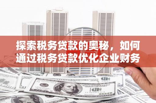 淮上探索税务贷款的奥秘，如何通过税务贷款优化企业财务