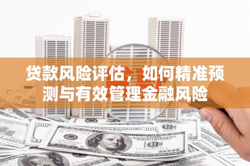 淮上贷款风险评估，如何精准预测与有效管理金融风险