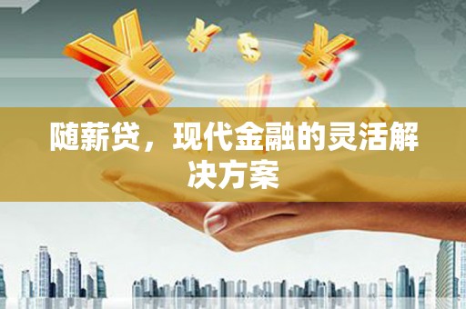 淮上随薪贷，现代金融的灵活解决方案