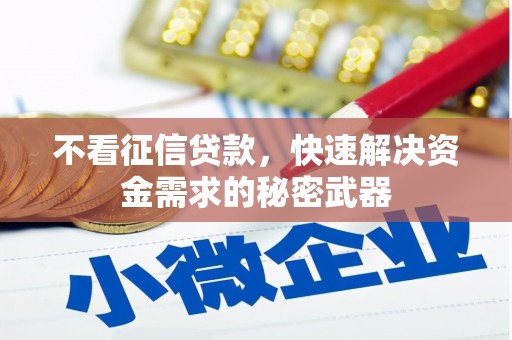 淮上不看征信贷款，快速解决资金需求的秘密武器