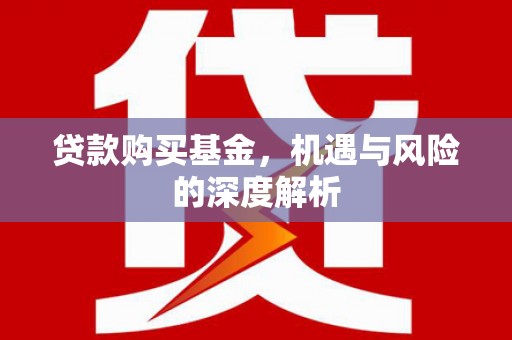 淮上贷款购买基金，机遇与风险的深度解析