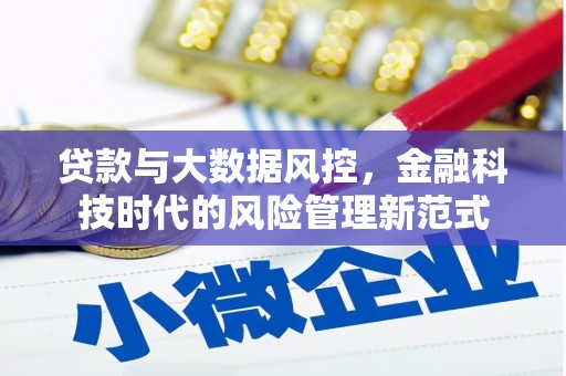 淮上贷款与大数据风控，金融科技时代的风险管理新范式