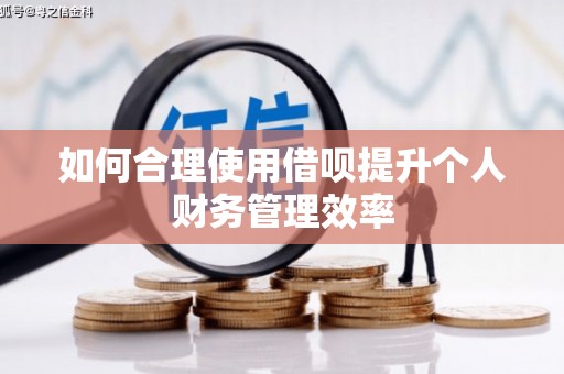 淮上如何合理使用借呗提升个人财务管理效率