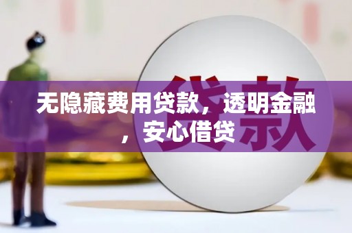 淮上无隐藏费用贷款，透明金融，安心借贷