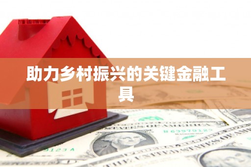 淮上助力乡村振兴的关键金融工具