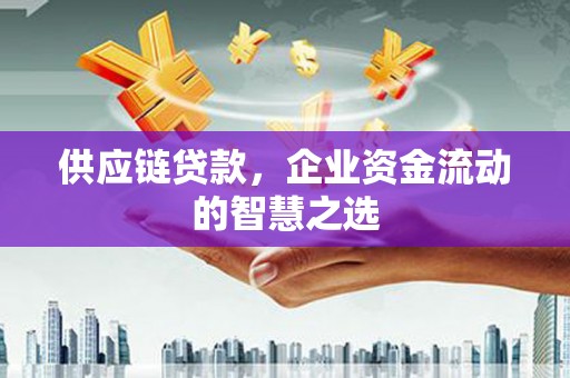 淮上供应链贷款，企业资金流动的智慧之选