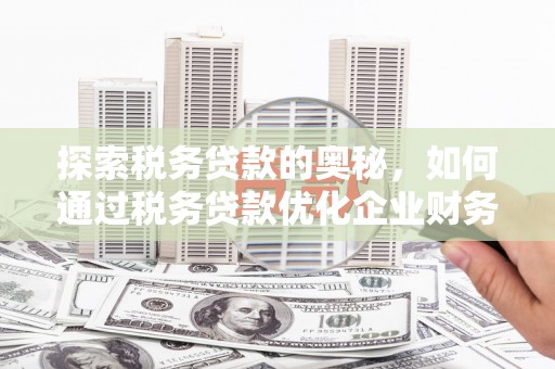 淮上探索税务贷款的奥秘，如何通过税务贷款优化企业财务