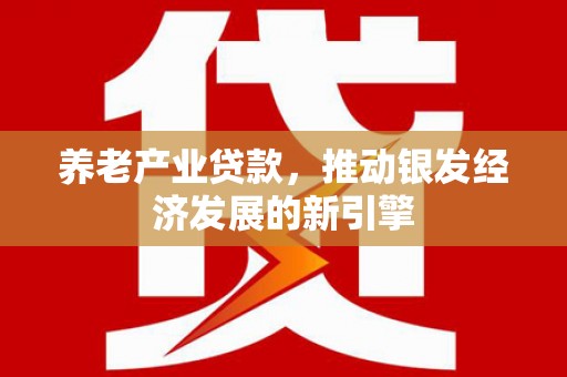 淮上养老产业贷款，推动银发经济发展的新引擎