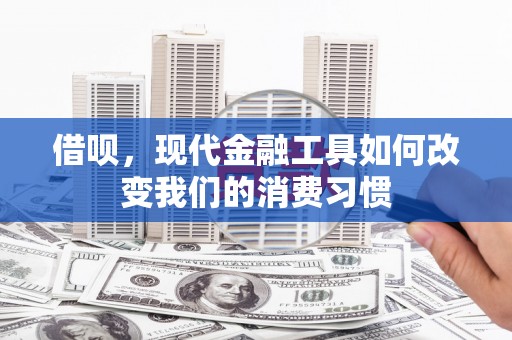 淮上借呗，现代金融工具如何改变我们的消费习惯