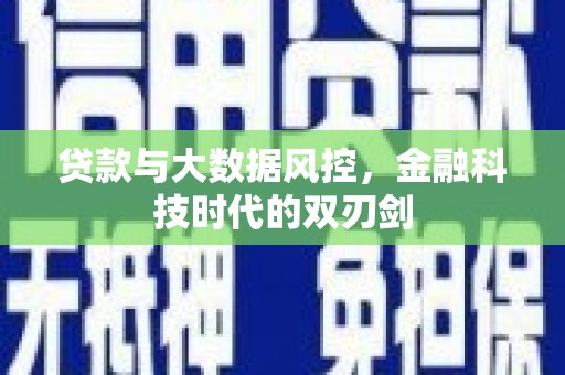 淮上贷款与大数据风控，金融科技时代的双刃剑
