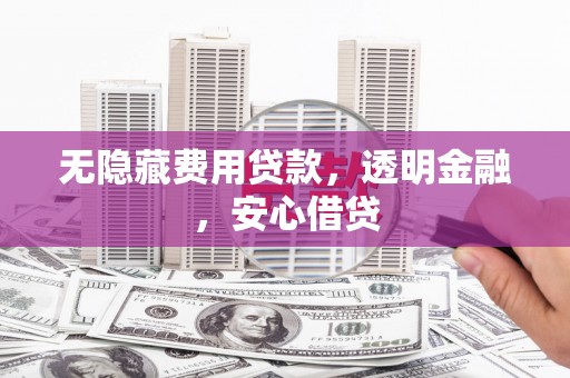 淮上无隐藏费用贷款，透明金融，安心借贷