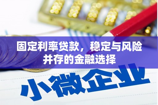 淮上固定利率贷款，稳定与风险并存的金融选择