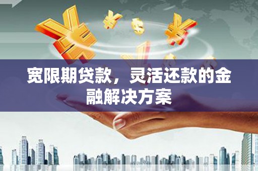 淮上宽限期贷款，灵活还款的金融解决方案