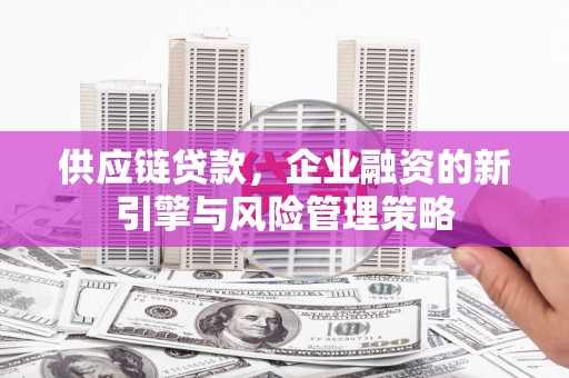 淮上供应链贷款，企业融资的新引擎与风险管理策略