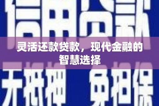 淮上灵活还款贷款，现代金融的智慧选择