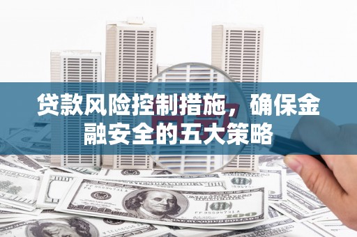 淮上贷款风险控制措施，确保金融安全的五大策略