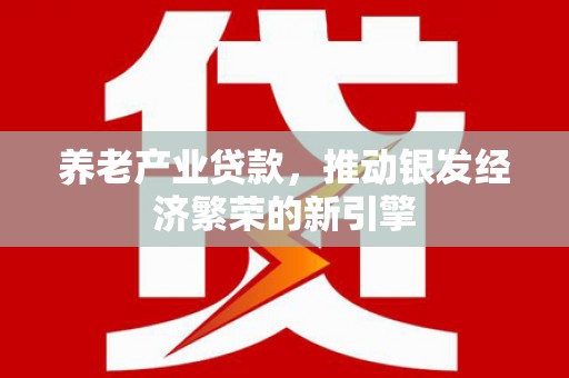 淮上养老产业贷款，推动银发经济繁荣的新引擎