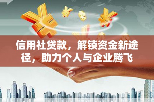 淮上信用社贷款，解锁资金新途径，助力个人与企业腾飞