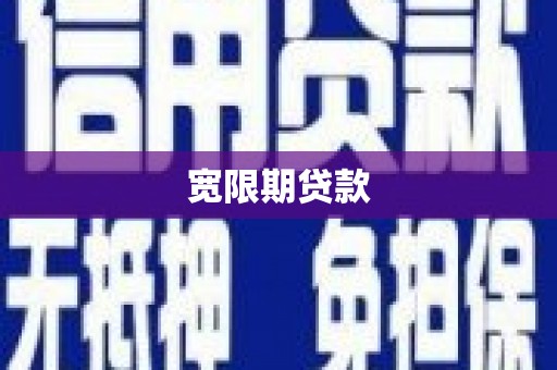 淮上宽限期贷款