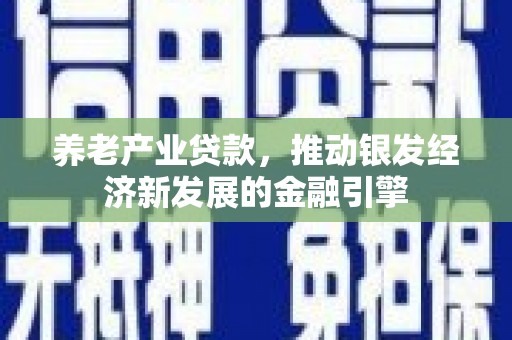 淮上养老产业贷款，推动银发经济新发展的金融引擎