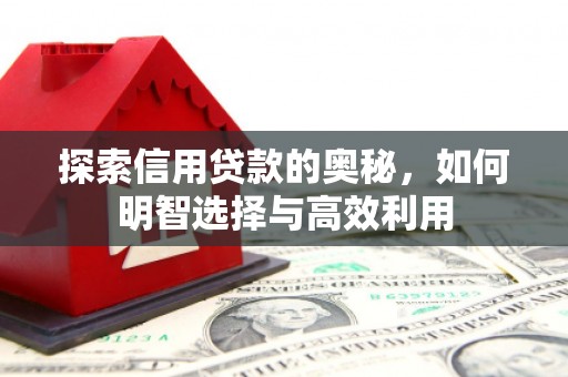 淮上探索信用贷款的奥秘，如何明智选择与高效利用