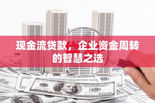 淮上现金流贷款，企业资金周转的智慧之选