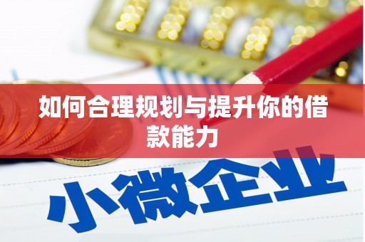 淮上如何合理规划与提升你的借款能力