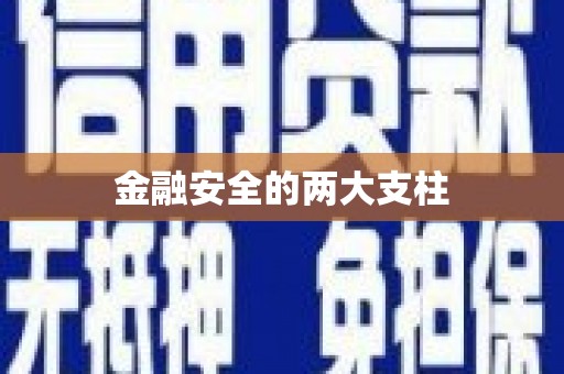 淮上金融安全的两大支柱