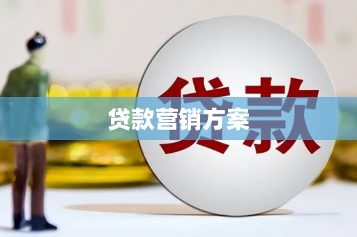 淮上贷款营销方案